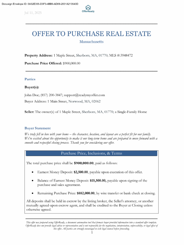 Offer preview