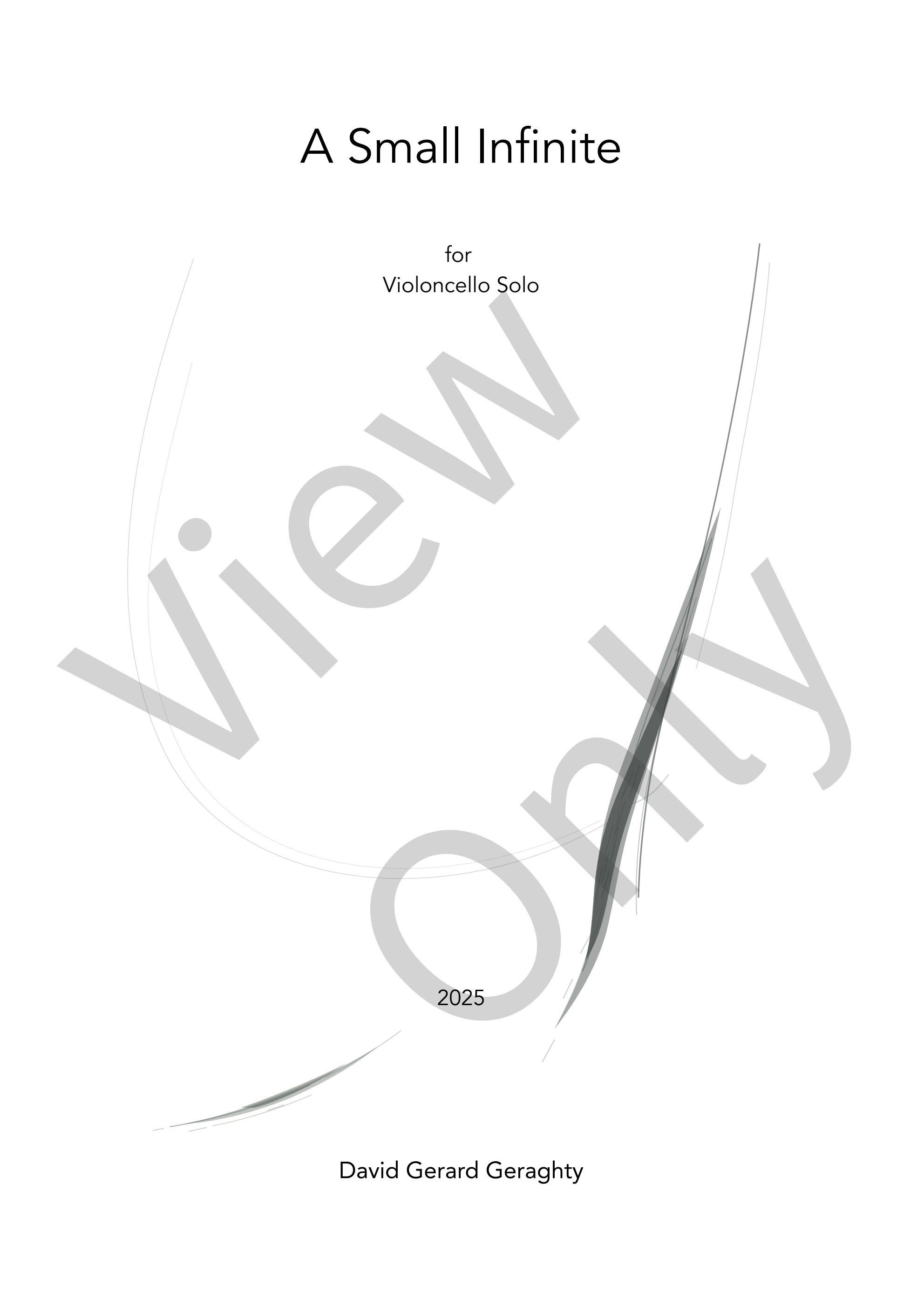 A Small Infinite, watermarked perusal page 1