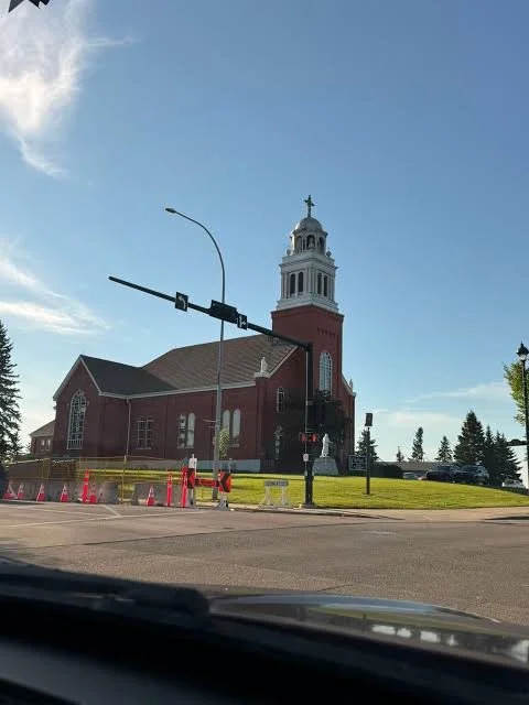 St. Vital Church on the hill in Beaumont