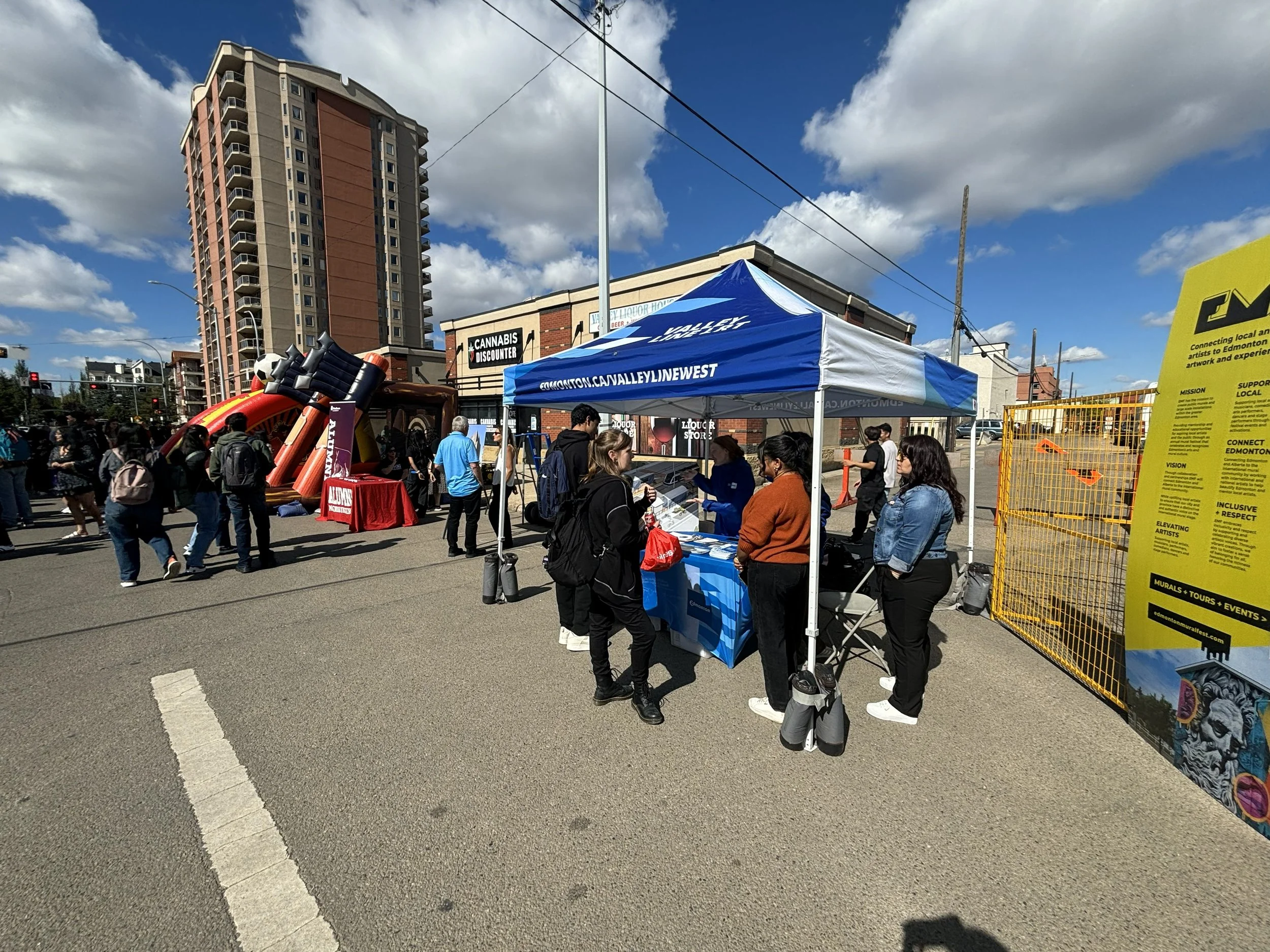 reVerb-run community block party for the Valley Line West LRT project