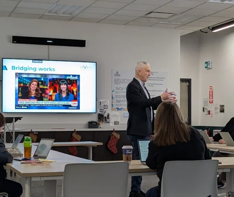 Media training session with Glenn Kubish