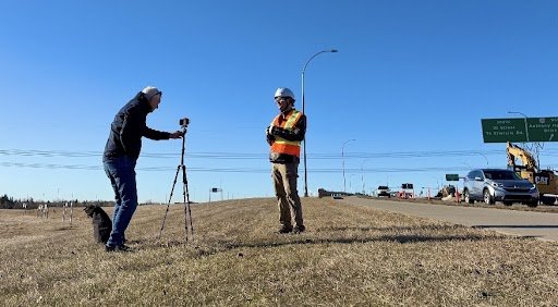 reVerb in the field photographing a project