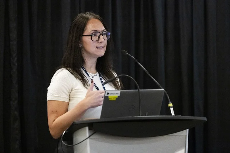 Rachel Rae speaking at a reVerb session in Alberta
