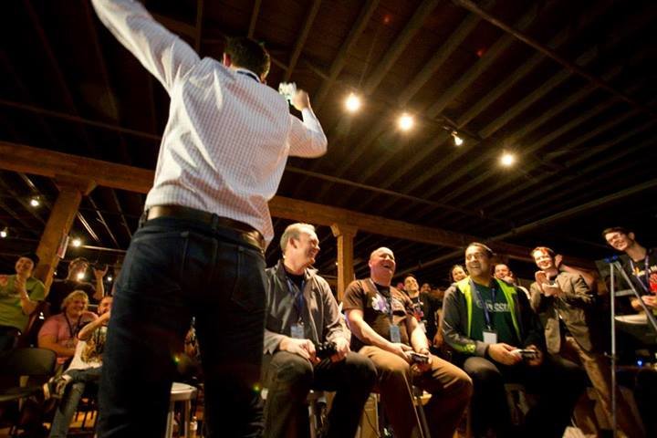 reVerb at a speaking engagement