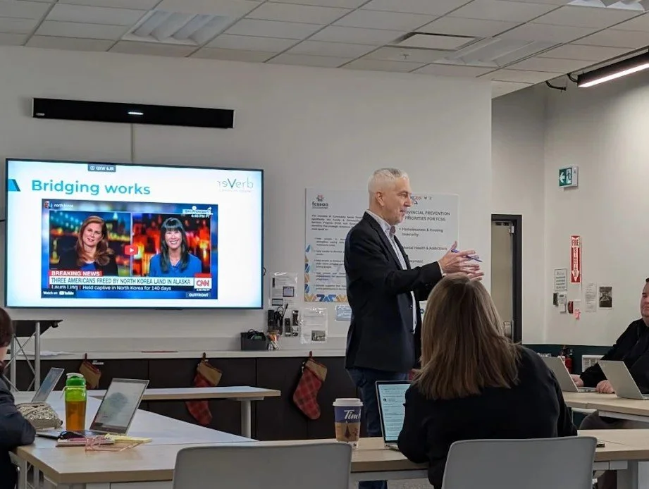 Media training session with Glenn Kubish