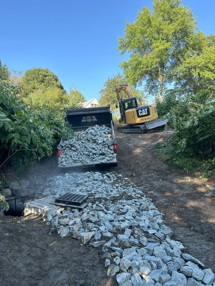 Thompson Site Services erosion control and washout repair work in the Upper Valley