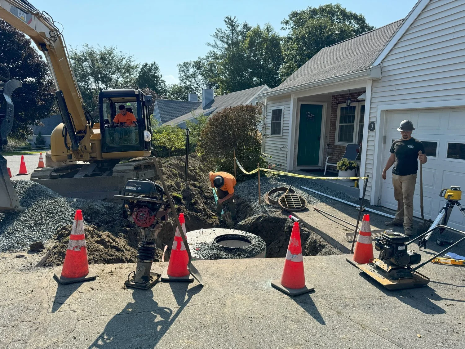 Thompson Site Services underground utility work in the Upper Valley