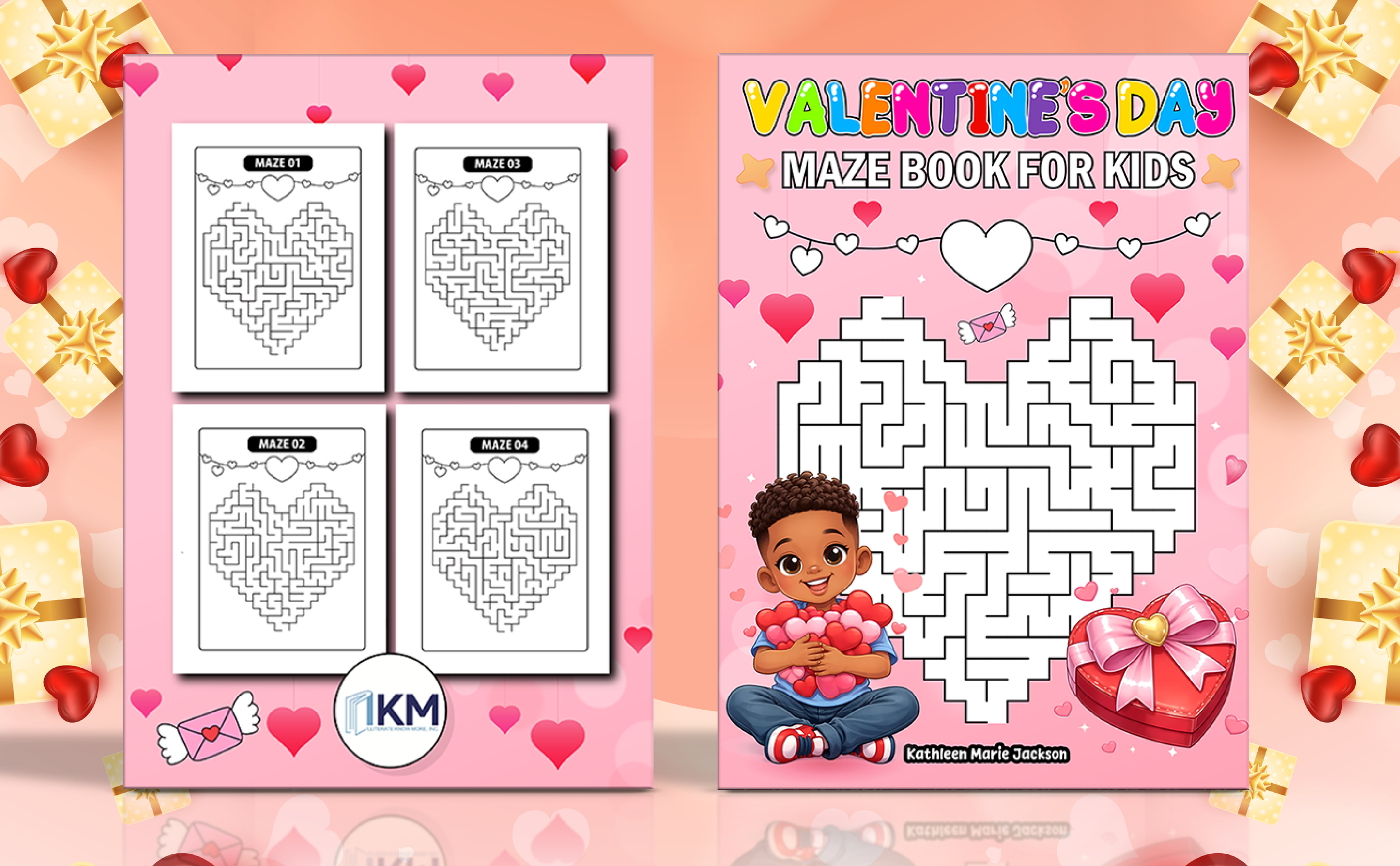 Valentine's Day Maze Book For Kids