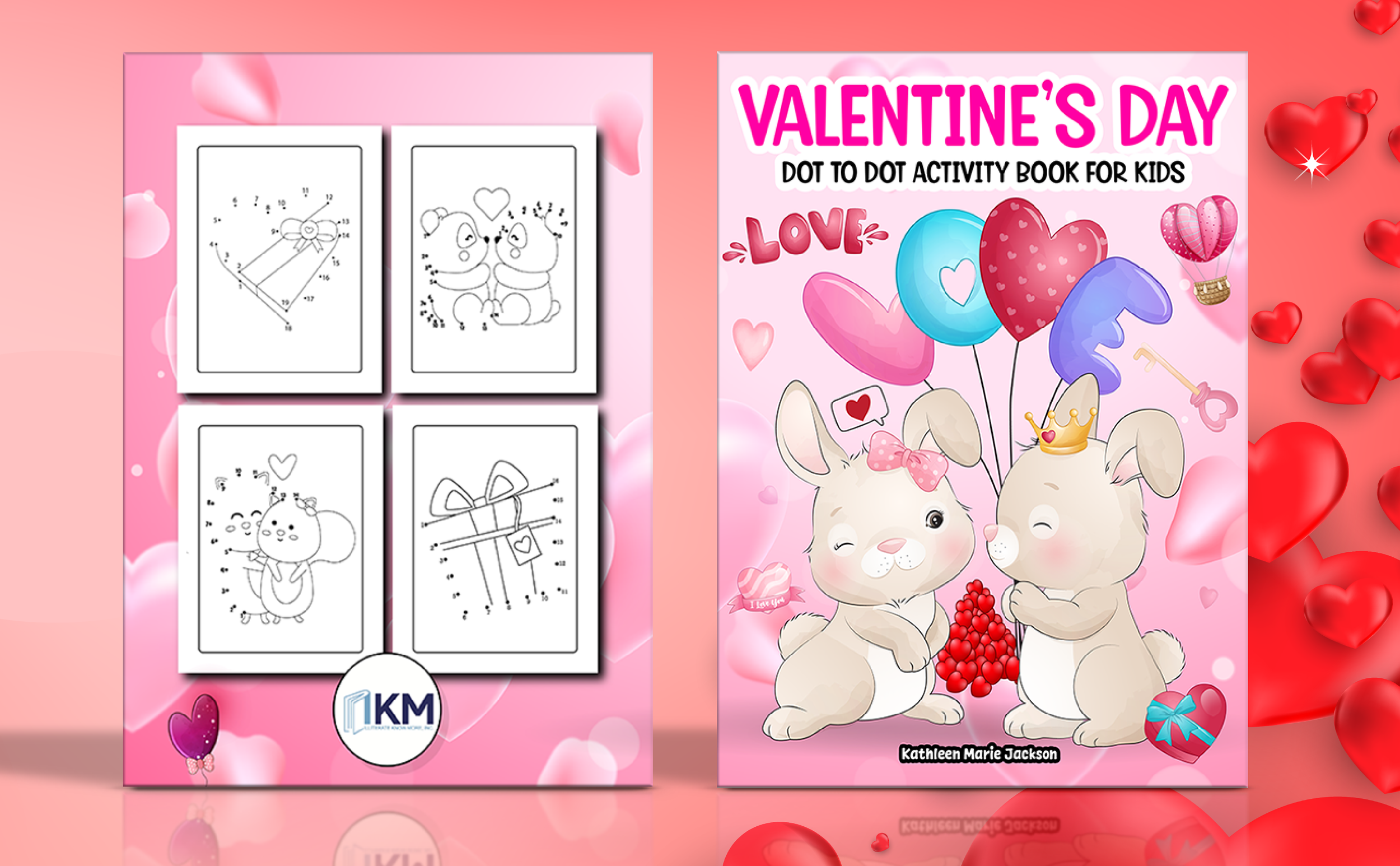 Valentine's Day Dot to Dot Activity Book for Kids