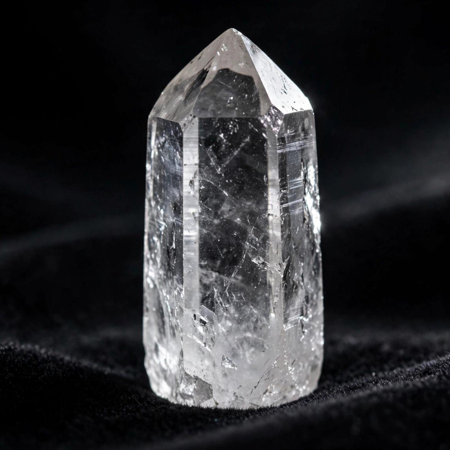 Bergkristall Spitze aus Brasilien - klar geschliffene Quarzspitze - PRANA Atelier Marktredwitz