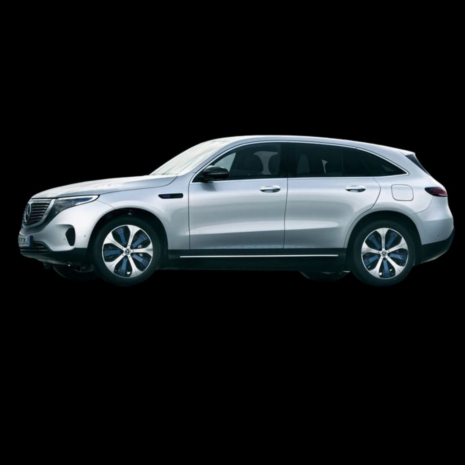 Mercedes EQC Elektrosmog - Mittlere Belastung mit 7.500-8.500 Nanotesla