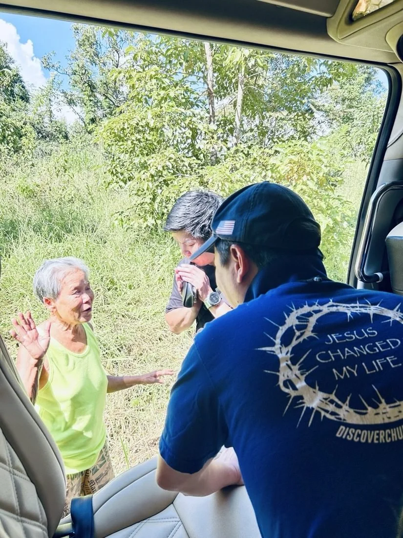 A roadside prayer — the Gospel meets the one, and you're part of it