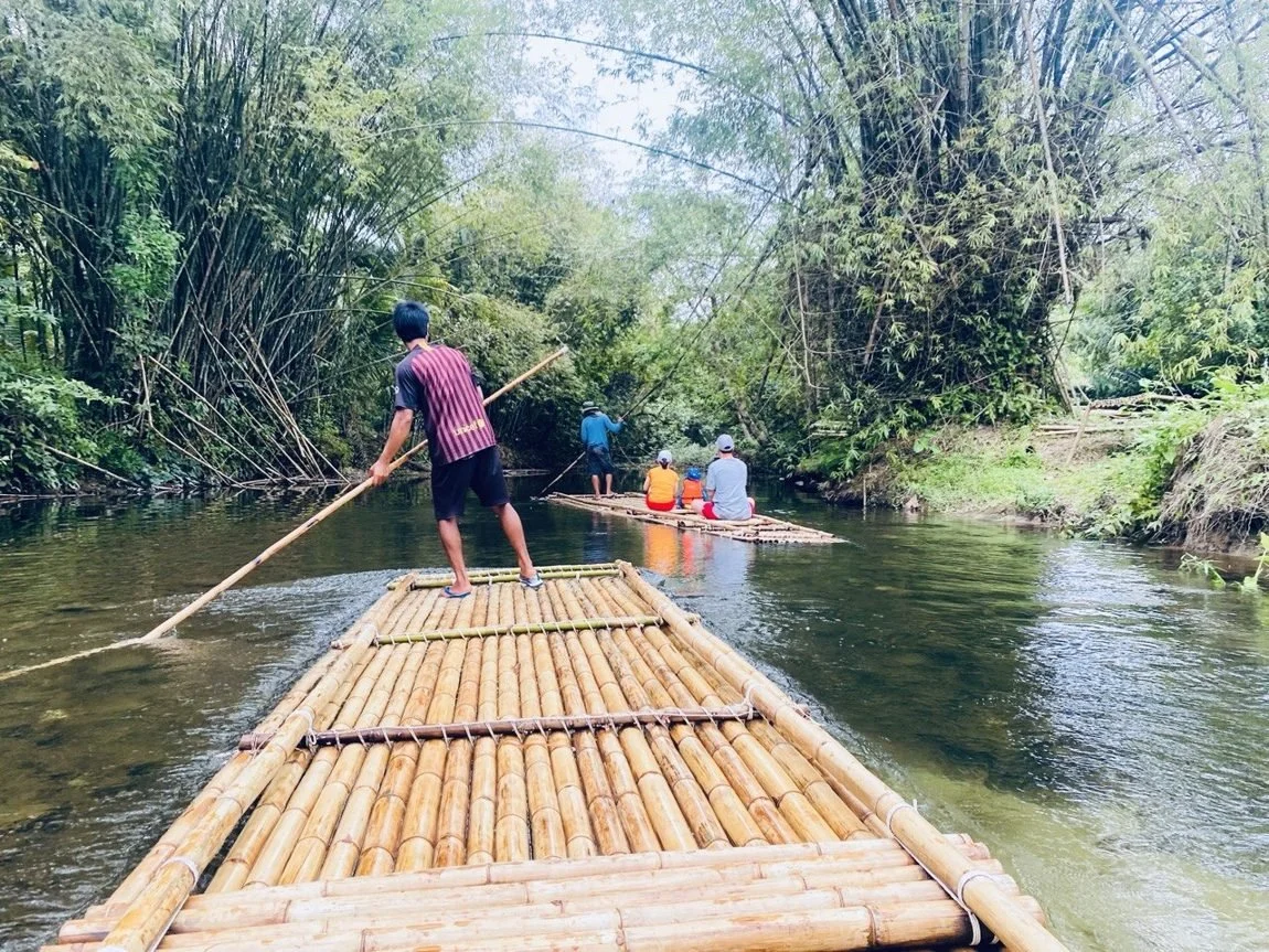 Bamboo Rafting — Drifting the Jungle River