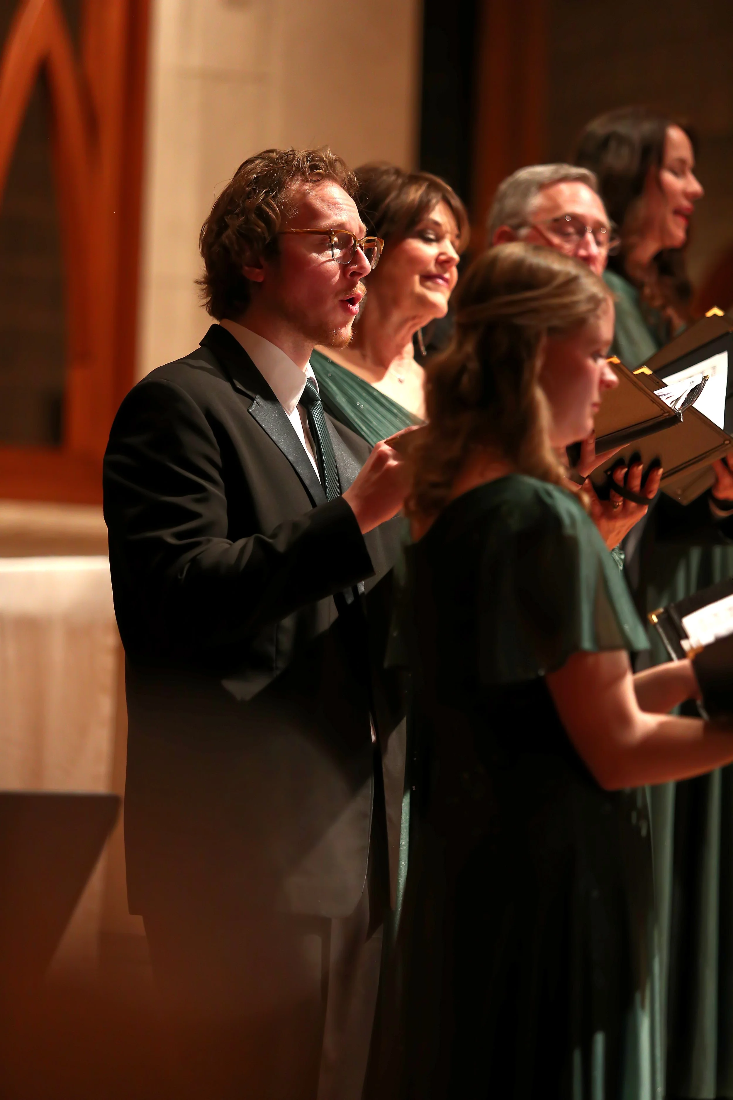 A Wasatch Camerata singer
