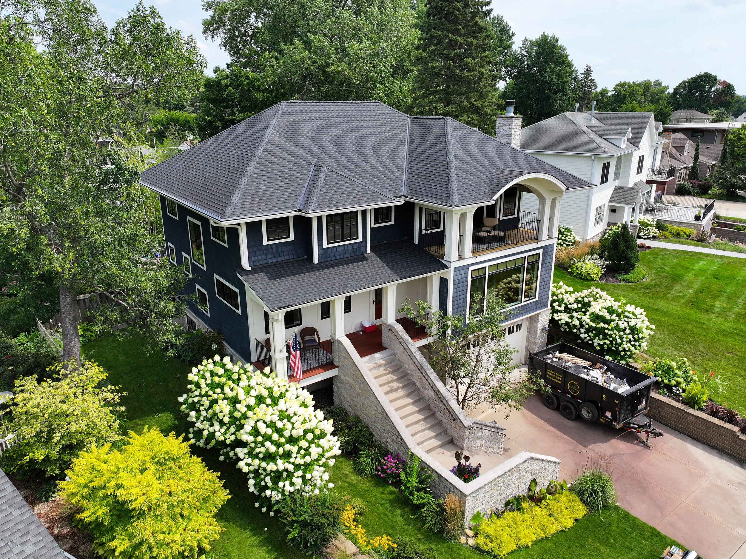 New James Hardie siding installation, Twin Cities home