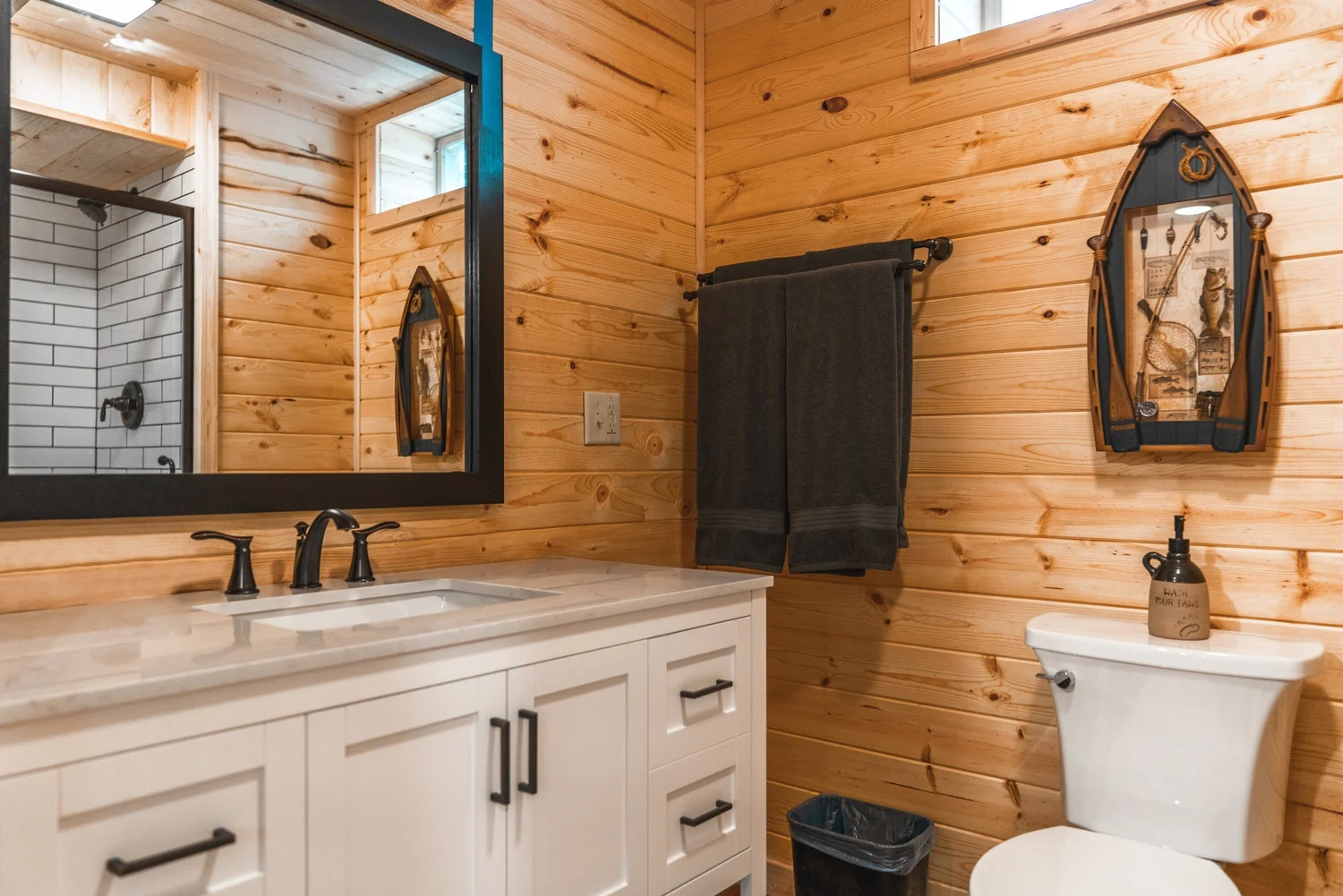 Basement Bath at Nick Lake Lodge