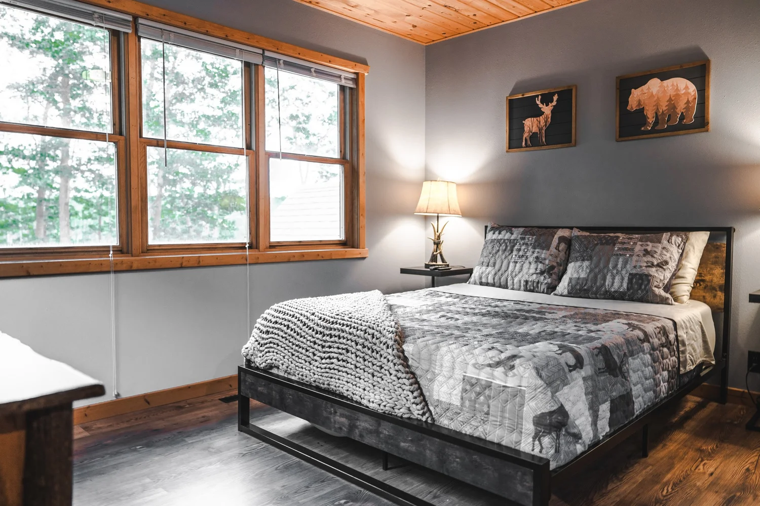 Loft Beds & Bath at Nick Lake Lodge