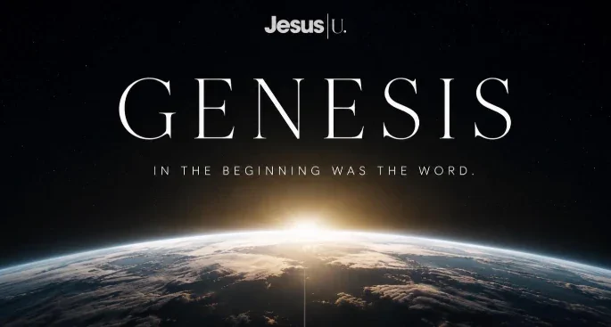 Genesis course art: a radiant horizon above Earth