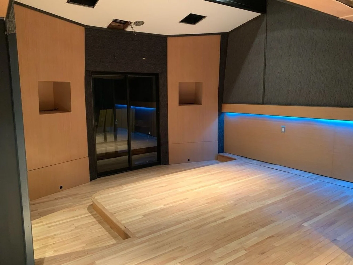 Professional recording or post-production facility photograph.