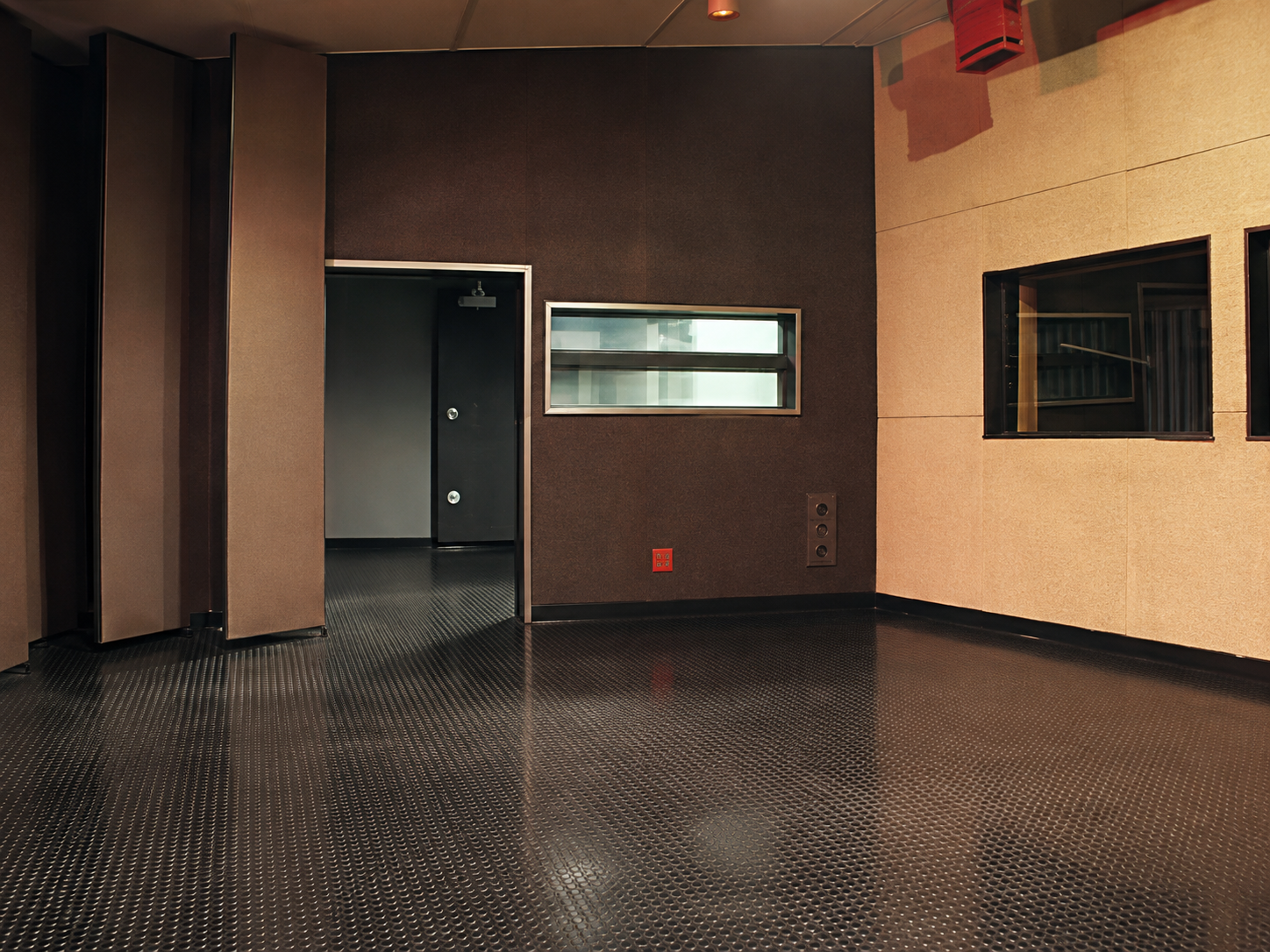 Professional recording or post-production facility photograph.