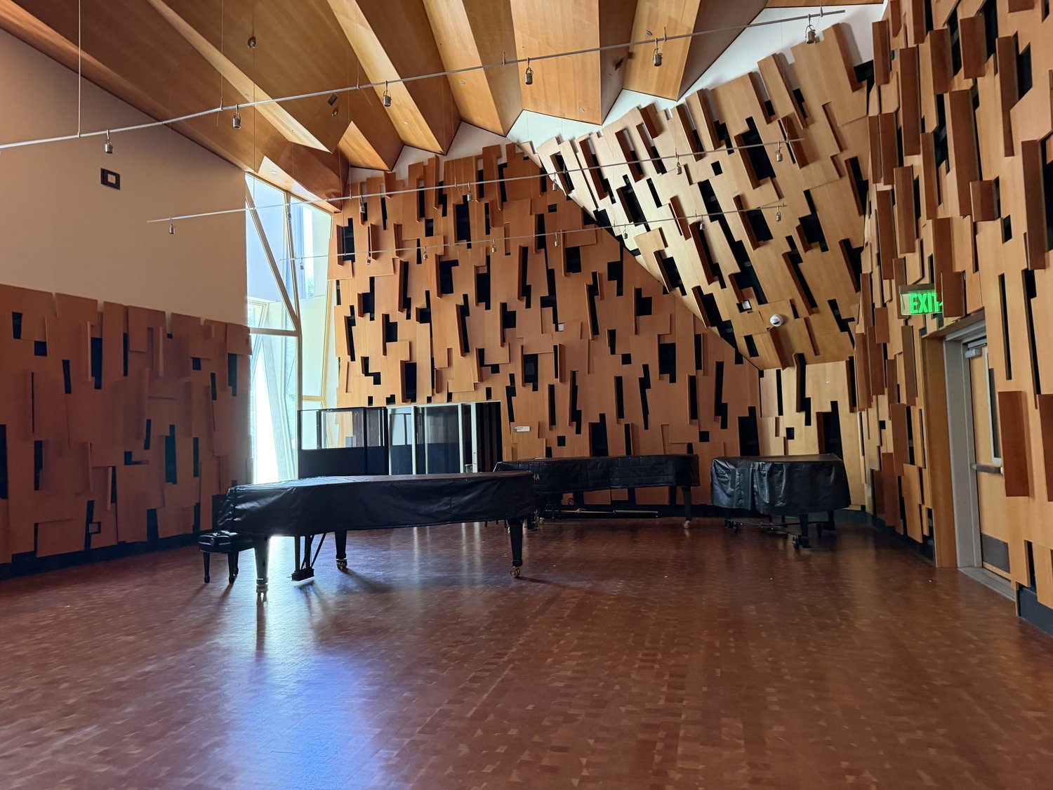 Professional recording or post-production facility photograph.