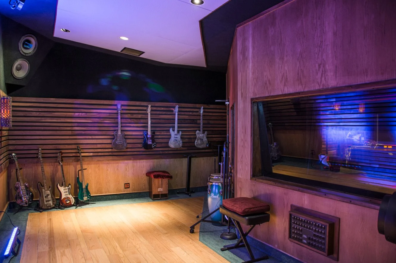 Professional recording or post-production facility photograph.