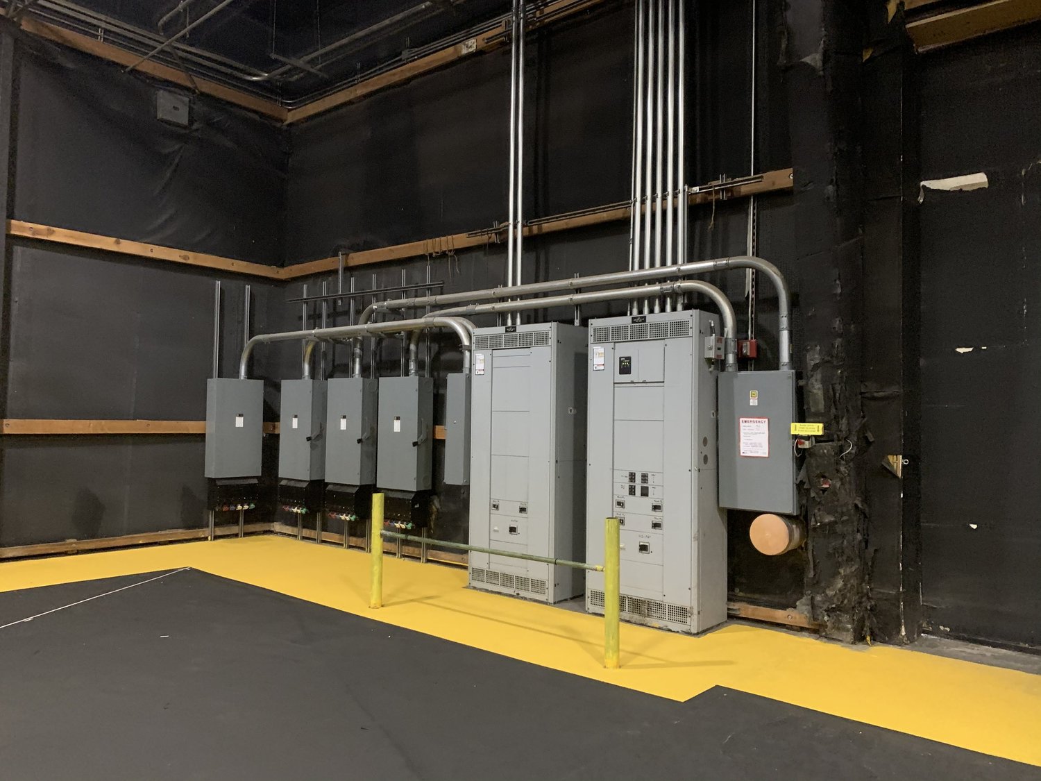 Sound stage or production facility photograph.