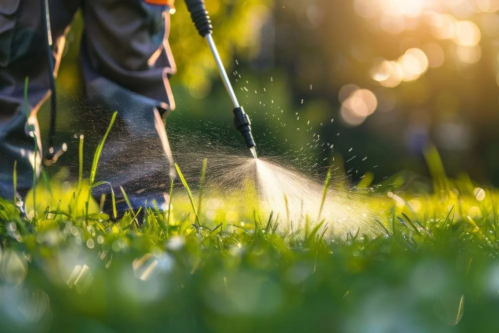 Thick, healthy green lawn