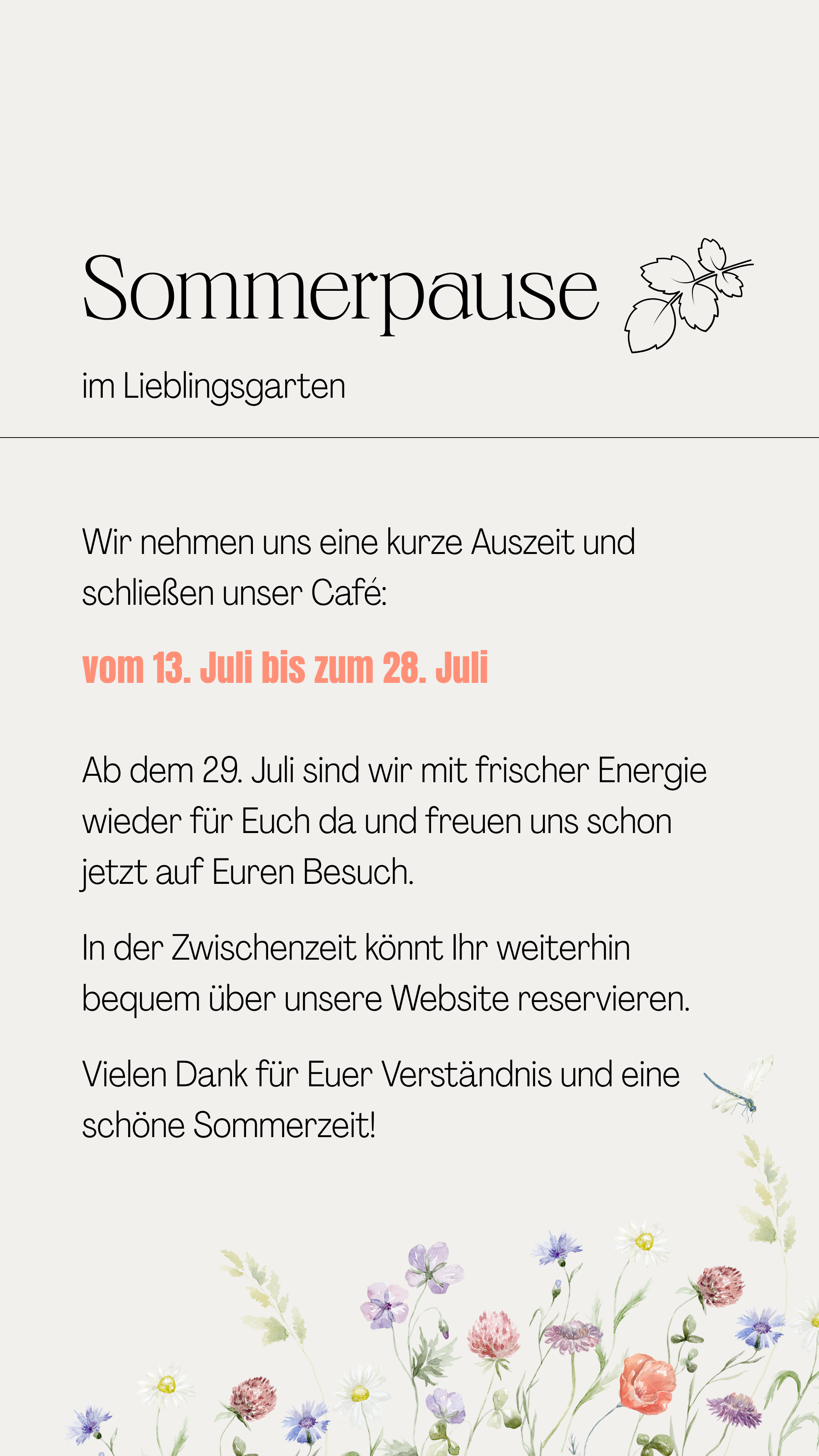 Sommerpause