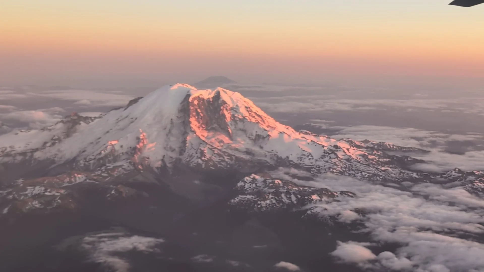 Mount Rainier at sunset