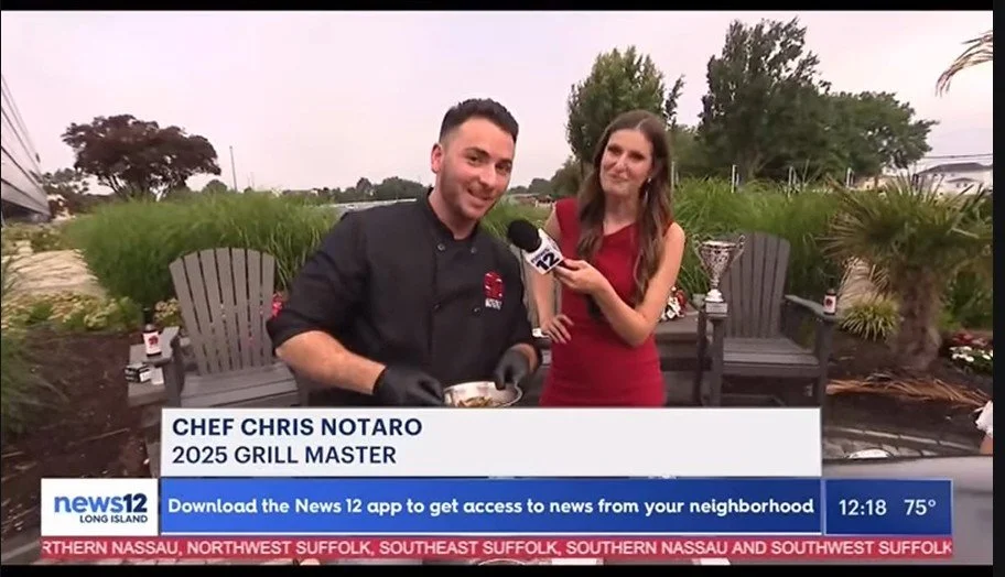 Chef Chris Notaro featured on News 12