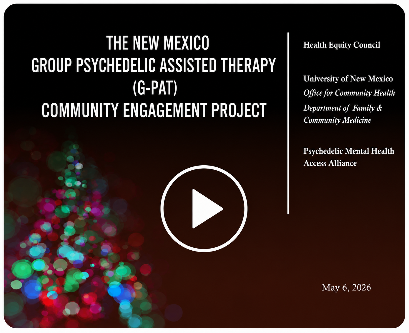 Community engagement presentation
