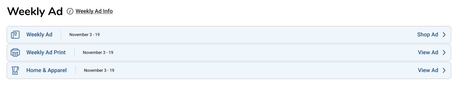 Link exploration showing the alternative treatment where the action was styled as a link rather than a button, before the final visual-button semantic-link resolution