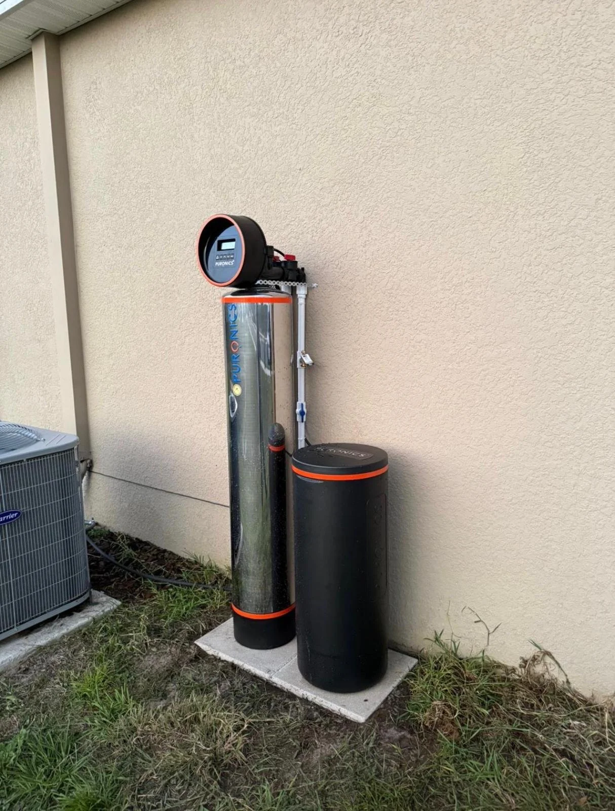 Hydronex system installed outdoors, without cover