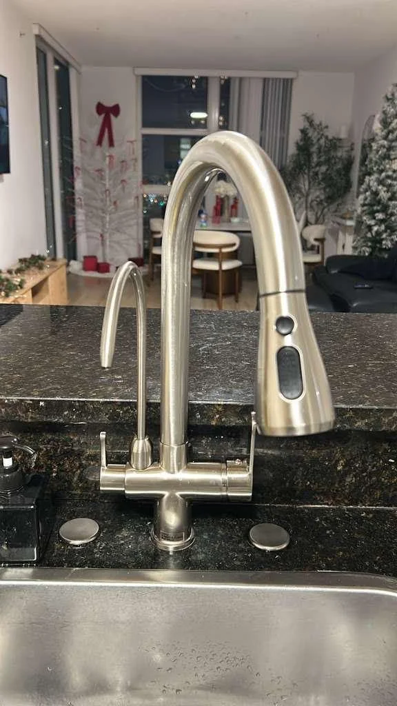 Combo faucet installed - RO Pure Alkaline