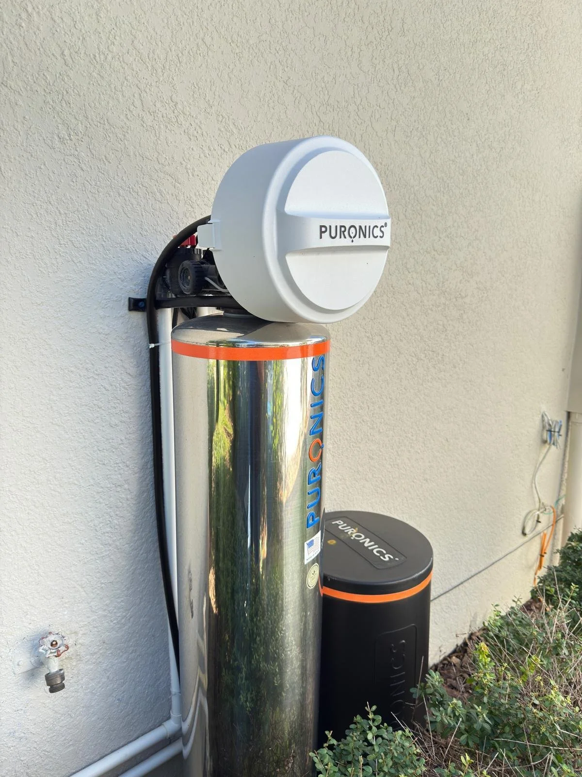 Hydronex system installed outdoors, with protective cover