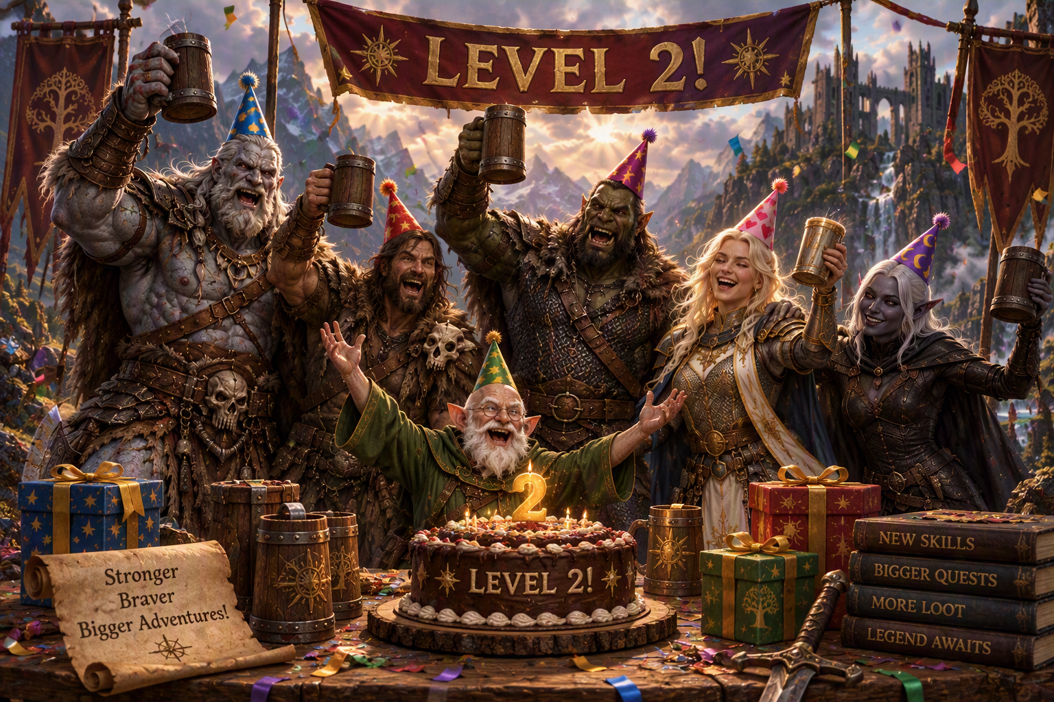 Dungeoneers Inc. party artwork