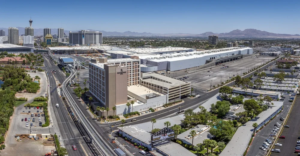 Drone aerial of Las Vegas, Nevada