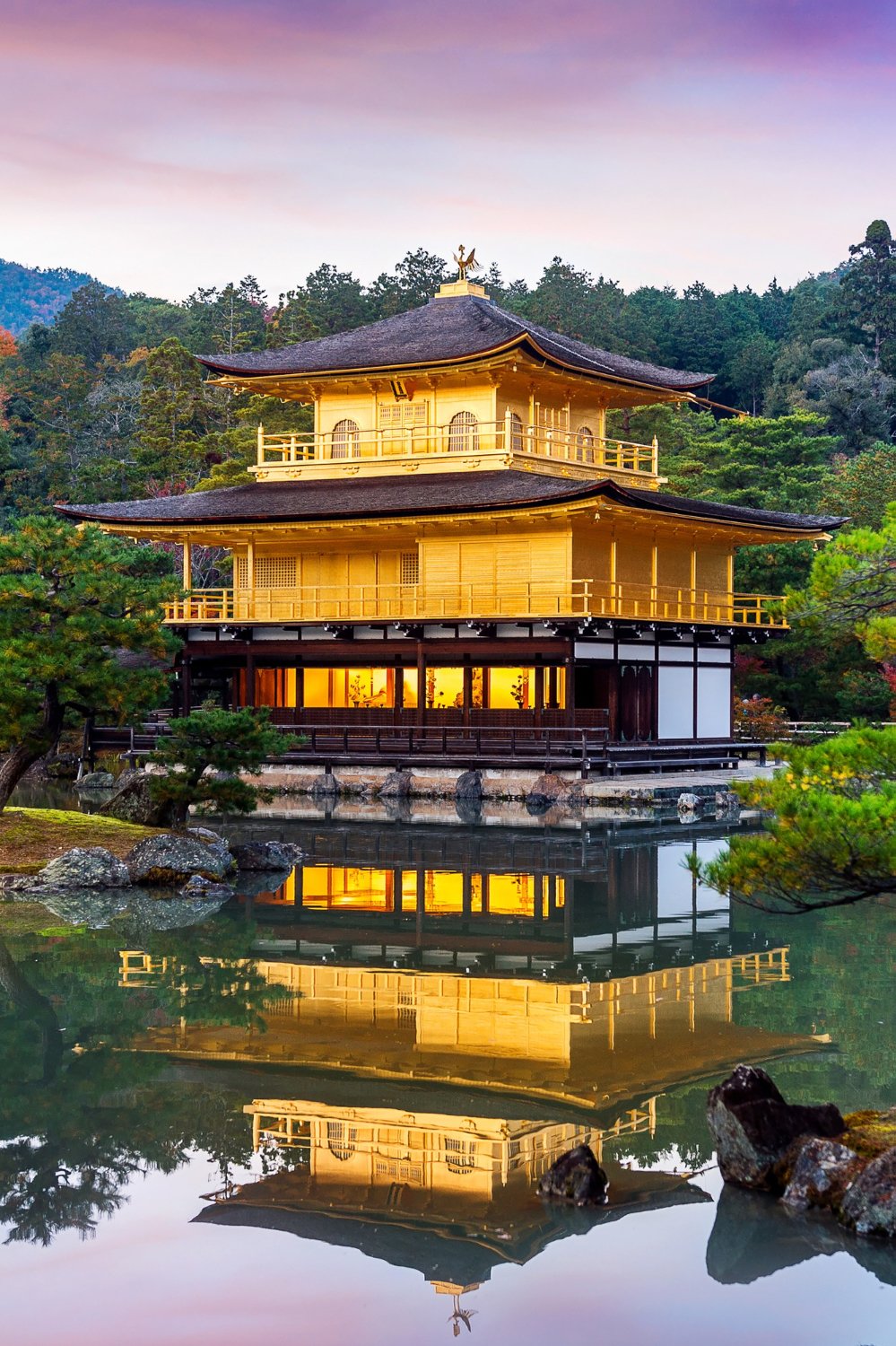 Le pavillon d’or Kinkaku-ji à Kyoto