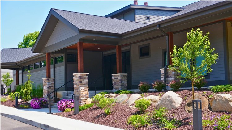 Mines Golf Course clubhouse in Grand Rapids