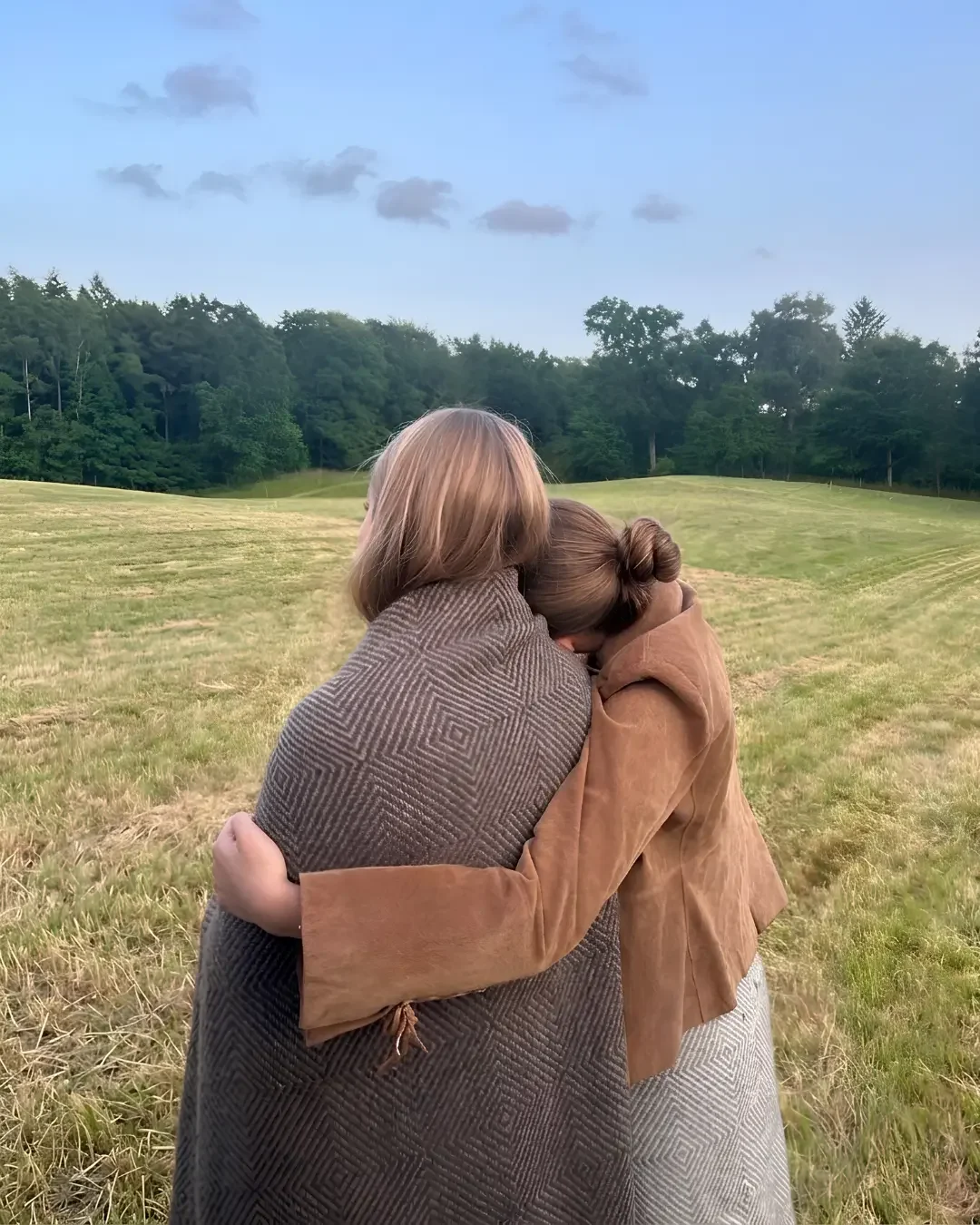 A family sharing a warm, connected moment together