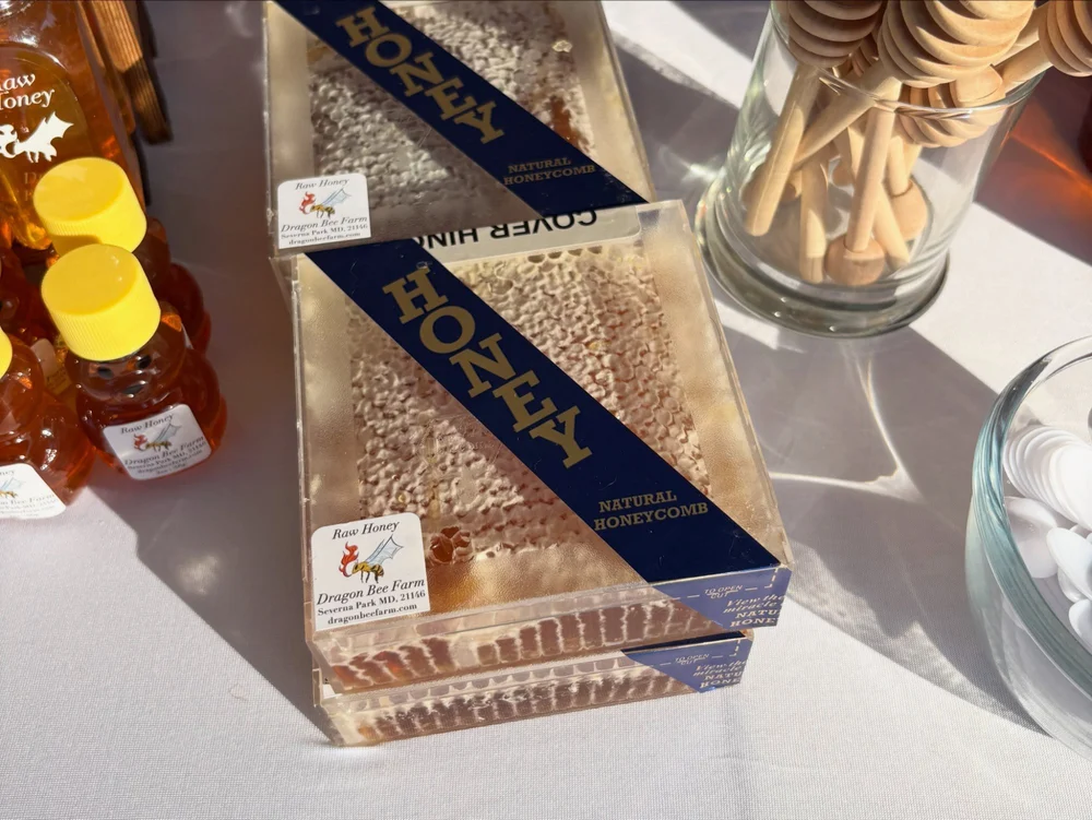 Boxes of comb honey