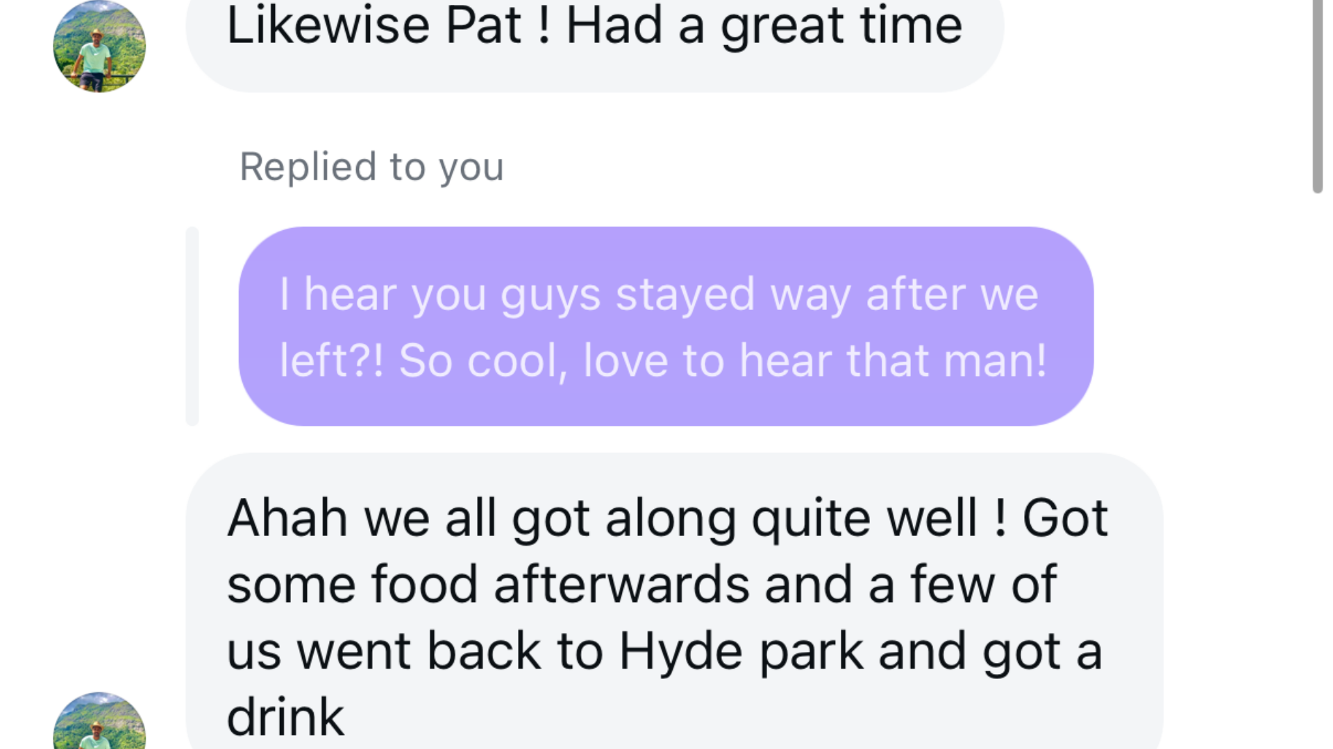 Community message