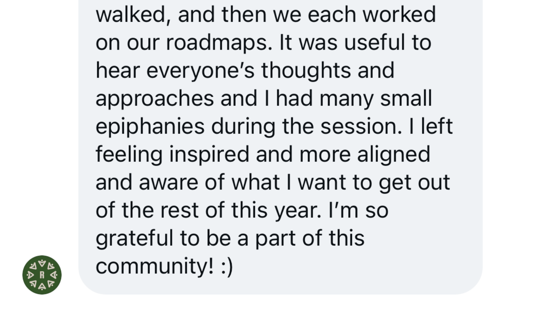 Community message