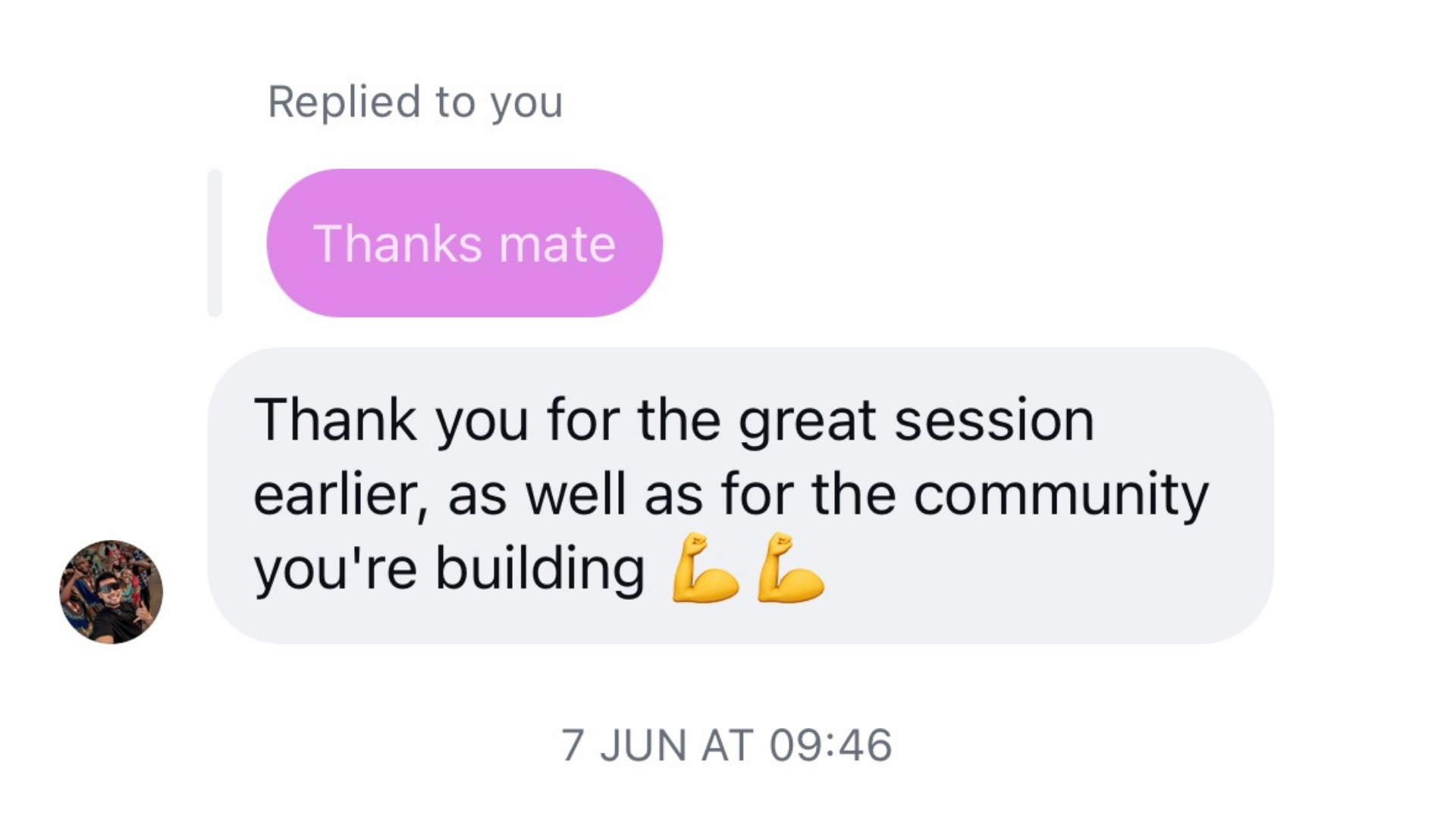 Community message