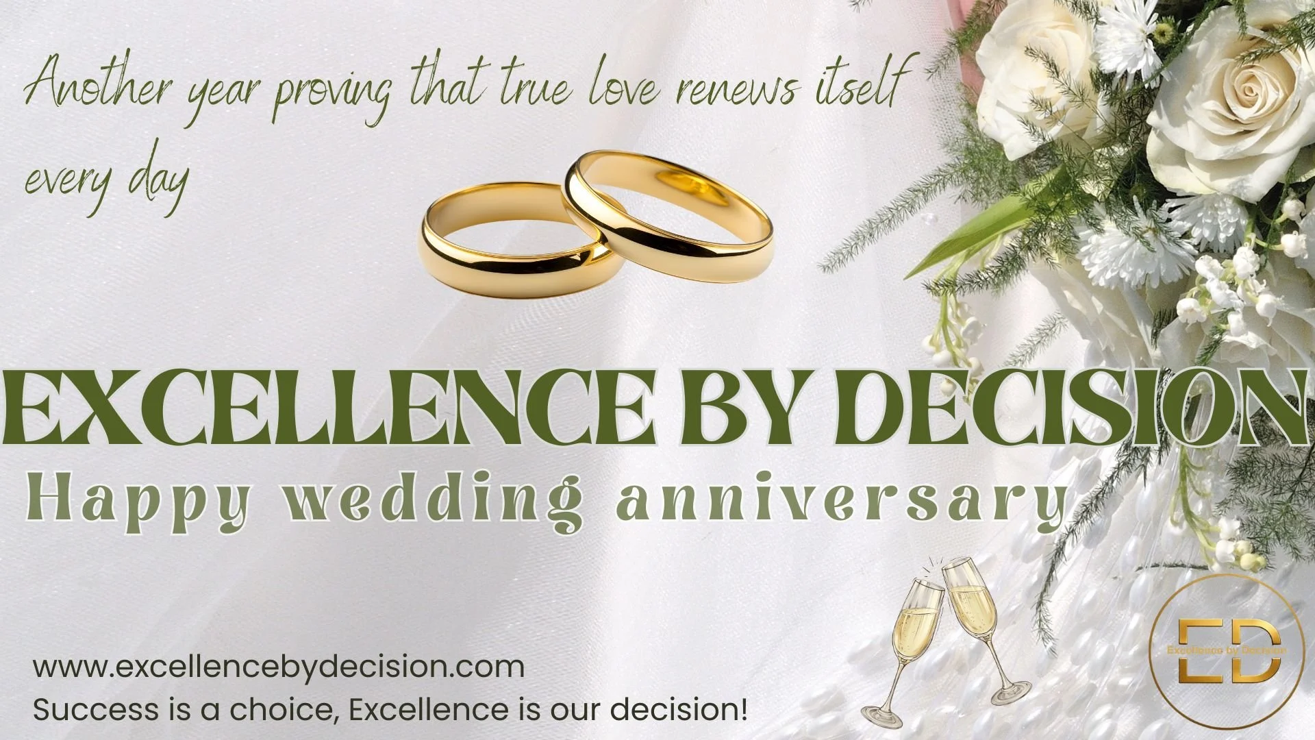 Excellence by Decision meet and greet board adapted for weddings and special occasions