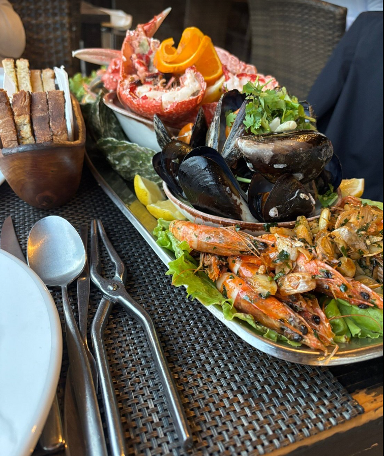 Fresh seafood restaurant