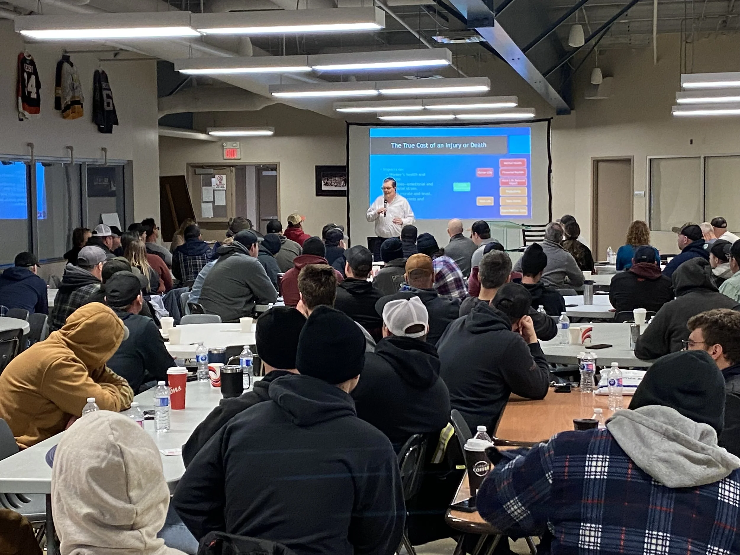 John Westhaver delivering a workplace safety presentation