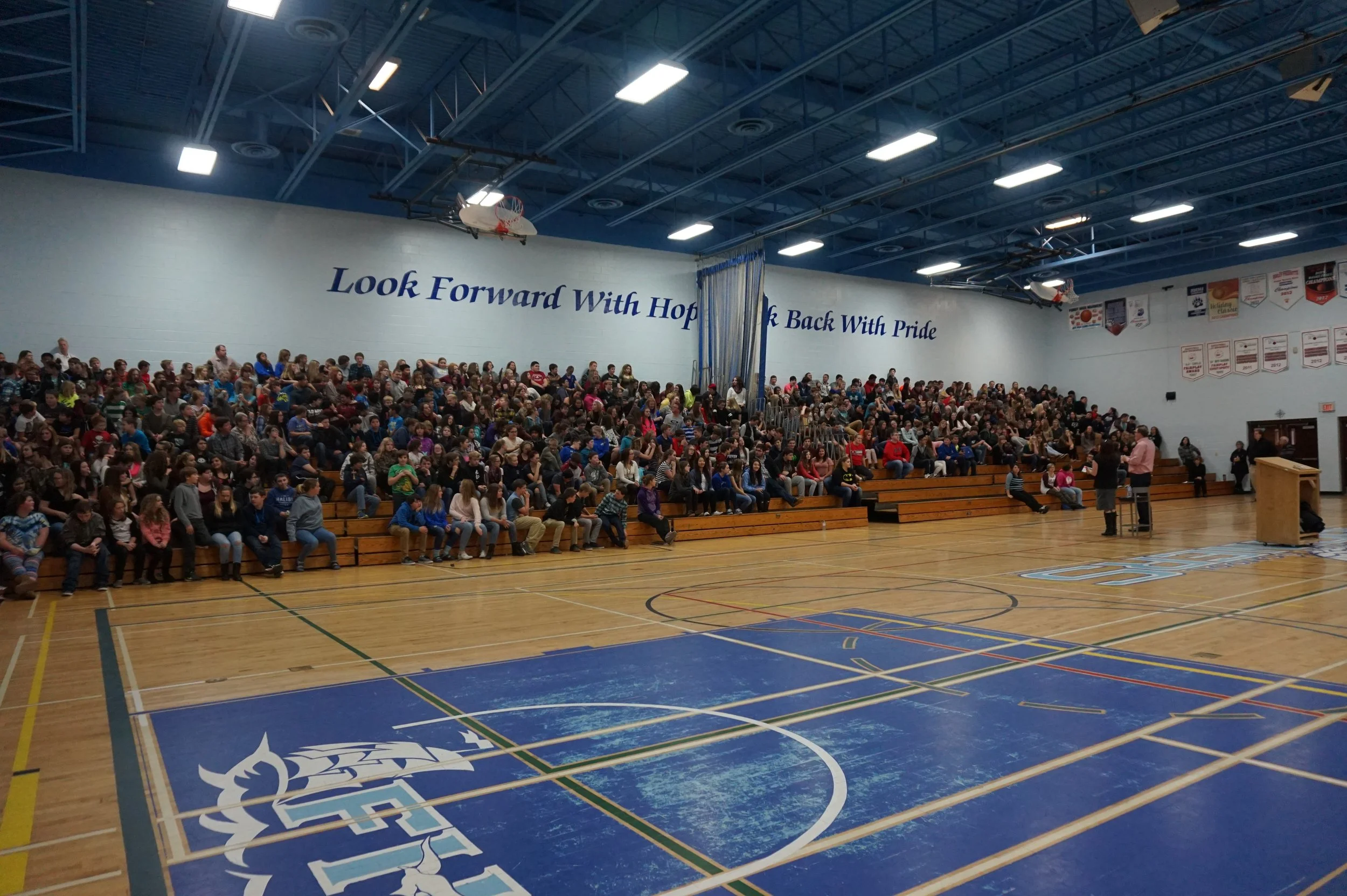 John Westhaver with students