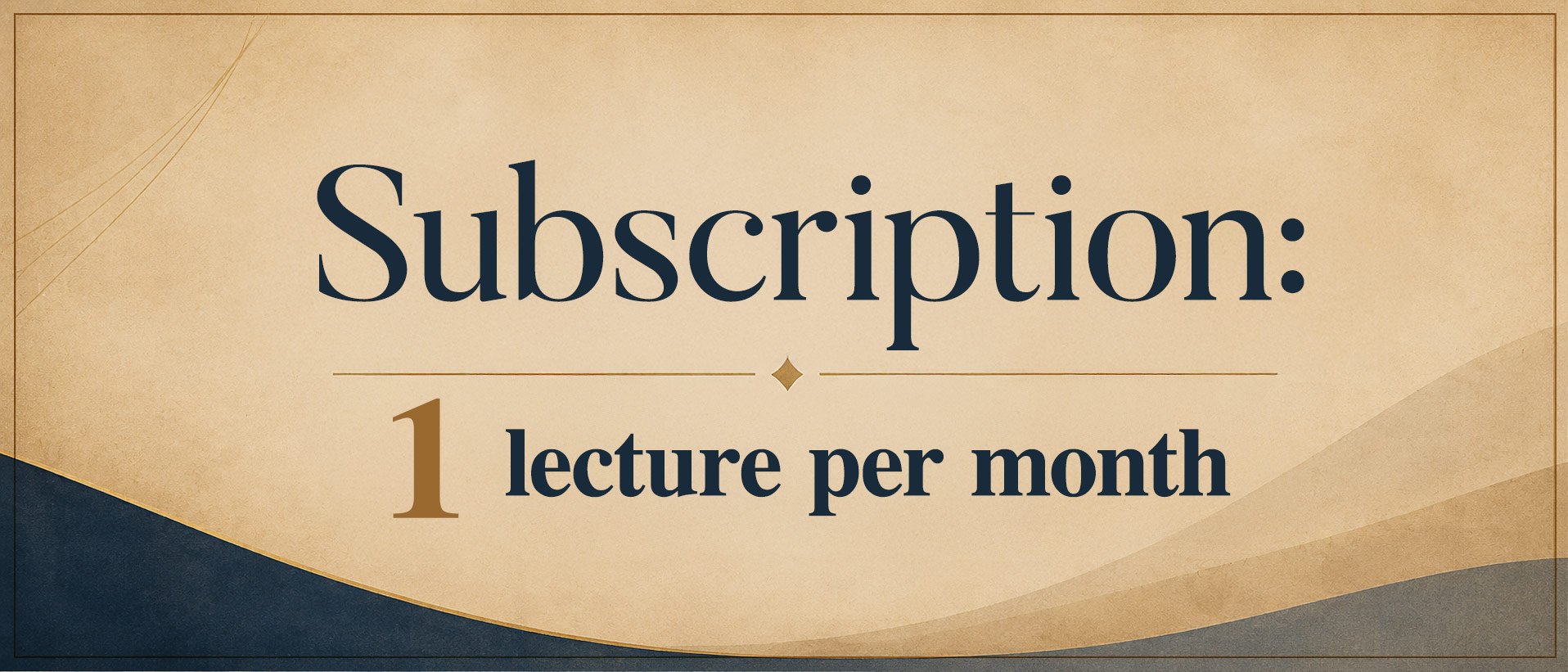 Subscription: 1 per month